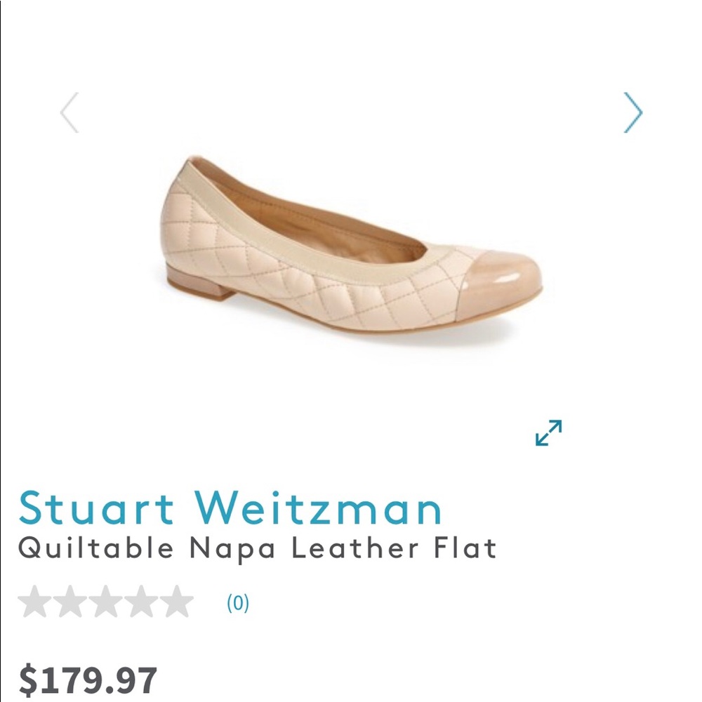 Stuart Weitzman Quilted Ballet Flats